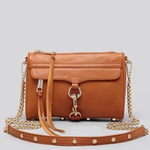 Rebecca Minkoff Mini MacCrossbody in Camel Leather